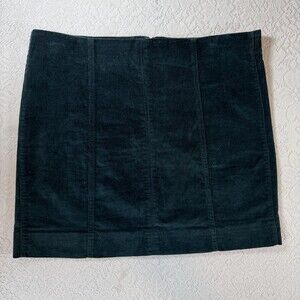 Jolt Corduroy Skirt Juniors 11 Green Straight Mini Zip Back Casual Outfit